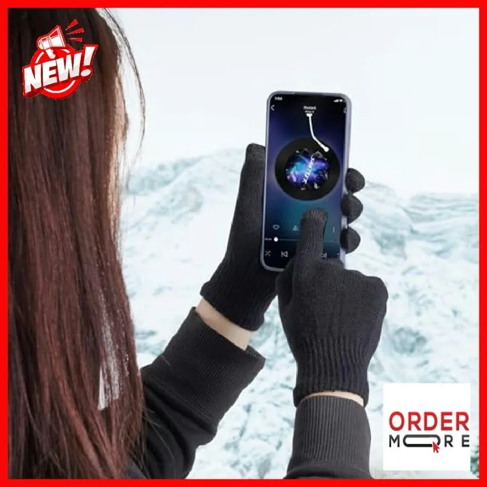 24 Pairs Touchscreen Winter Gloves Stretchy Knit Unisex Bulk Pack